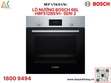 Lò nướng âm tủ Bosch 66L HBF512BS1H - Series 2